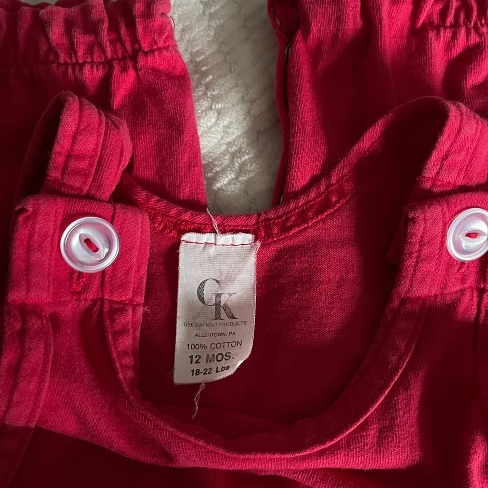 GK Red Kids Bodysuit with Earth Design